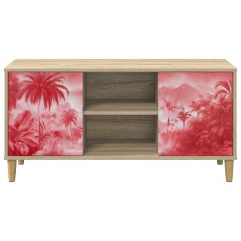 TV-Schrank AACHEN 102 x 33 x 50 cm Sonoma Holzwerkstoff