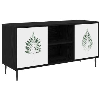 TV-Schrank HANAU 102 x 33 x 51 cm Schwarz Eichen-Optik