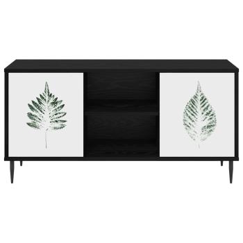 TV-Schrank HANAU 102 x 33 x 51 cm Schwarz Eichen-Optik