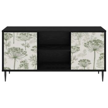 TV-Schrank GOTHA 102 x 33 x 51 cm Schwarz Eichen-Optik