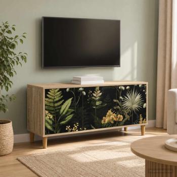 ARDEBO.de - TV-Schrank RHENEN 102 x 33 x 50 cm Sonoma Holzwerkstoff