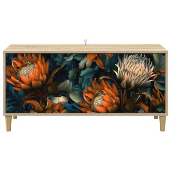 TV-Schrank LOCHEM 102 x 33 x 50 cm Sonoma Holzwerkstoff