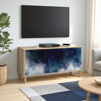 ARDEBO.de - TV-Schrank RAALTE 102 x 33 x 50 cm Sonoma Holzwerkstoff