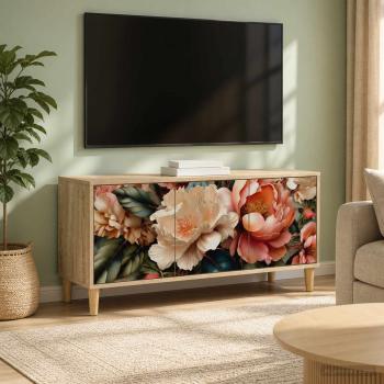 ARDEBO.de - TV-Schrank BORNE 102 x 33 x 50 cm Sonoma Holzwerkstoff