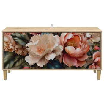 TV-Schrank BORNE 102 x 33 x 50 cm Sonoma Holzwerkstoff