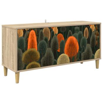 TV-Schrank ZAANDAM 102 x 33 x 50 cm Sonoma Holzwerkstoff