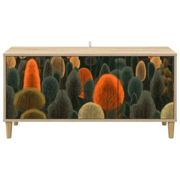 TV-Schrank ZAANDAM 102 x 33 x 50 cm Sonoma Holzwerkstoff