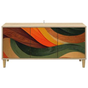 TV-Schrank BONN 102 x 33 x 50 cm Sonoma Holzwerkstoff