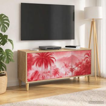 ARDEBO.de - TV-Schrank AACHEN 102 x 33 x 50 cm Sonoma Holzwerkstoff