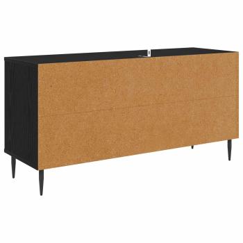 TV-Schrank DOKKUM 102 x 33 x 51 cm Schwarz Eichen-Optik