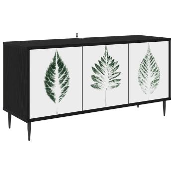 TV-Schrank HANAU 102 x 33 x 51 cm Schwarz Eichen-Optik