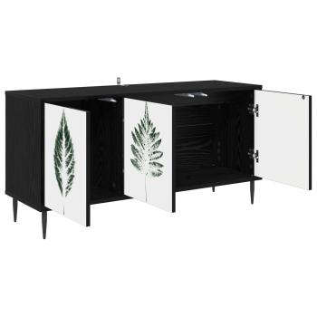 TV-Schrank HANAU 102 x 33 x 51 cm Schwarz Eichen-Optik