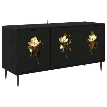 TV-Schrank BREMEN 102 x 33 x 51 cm Schwarz Eichen-Optik