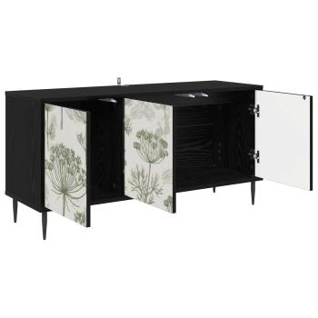 TV-Schrank GOTHA 102 x 33 x 51 cm Schwarz Eichen-Optik