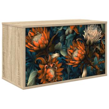 ARDEBO.de - Wandmontierter TV-Schrank LOCHEM 69 x 33 x 40 cm Sonoma-Eiche