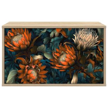 Wandmontierter TV-Schrank LOCHEM 69 x 33 x 40 cm Sonoma-Eiche