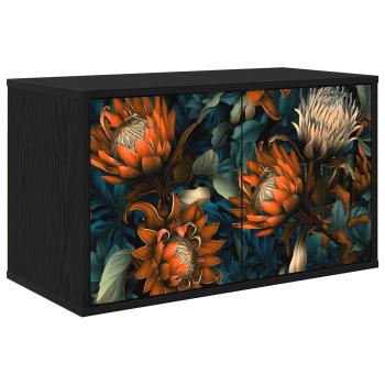 ARDEBO.de - Wandmontierter TV-Schrank LOCHEM 69 x 33 x 40 cm Holzwerkstoff