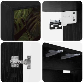 Wandmontierter TV-Schrank ELBURG 69 x 33 x 40 cm Holzwerkstoff