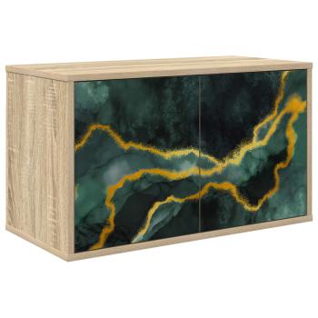 Wandmontierter TV-Schrank WIJHE 69 x 33 x 40 cm Sonoma-Eiche