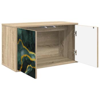 Wandmontierter TV-Schrank WIJHE 69 x 33 x 40 cm Sonoma-Eiche