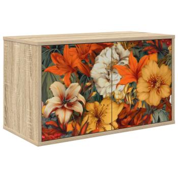ARDEBO.de - Wandmontierter TV-Schrank GENNEP 69 x 33 x 40 cm Sonoma-Eiche