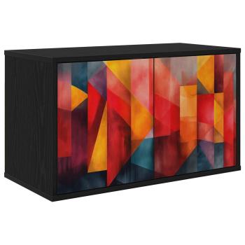ARDEBO.de - Wandmontierter TV-Schrank HEESCH 69 x 33 x 40 cm Holzwerkstoff
