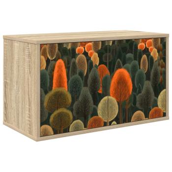 ARDEBO.de - Wandmontierter TV-Schrank ZAANDAM 69 x 33 x 40 cm Sonoma-Eiche
