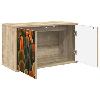 Wandmontierter TV-Schrank ZAANDAM 69 x 33 x 40 cm Sonoma-Eiche
