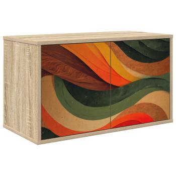 ARDEBO.de - Wandmontierter TV-Schrank BONN 69 x 33 x 40 cm Sonoma-Eiche