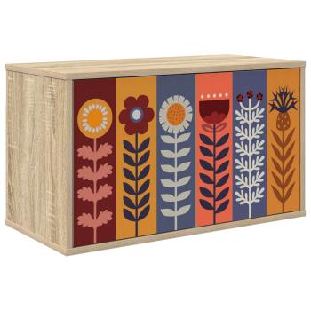 ARDEBO.de - Wandmontierter TV-Schrank ESSEN 69 x 33 x 40 cm Sonoma-Eiche