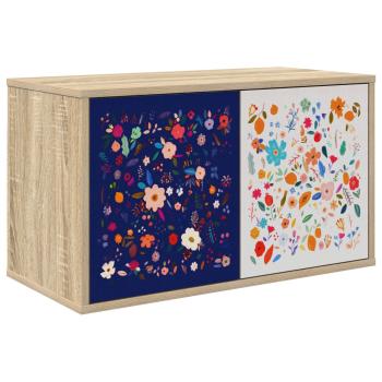 ARDEBO.de - Wandmontierter TV-Schrank MAINZ 69 x 33 x 40 cm Sonoma-Eiche