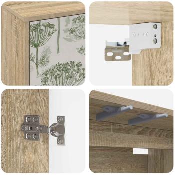 Wandmontierter TV-Schrank GOTHA 69 x 33 x 40 cm Sonoma-Eiche