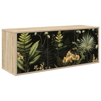 ARDEBO.de - Wandmontierter TV-Schrank RHENEN 102 x 33 x 40 cm Sonoma-Eiche