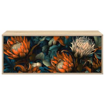 Wandmontierter TV-Schrank LOCHEM 102 x 33 x 40 cm Sonoma-Eiche