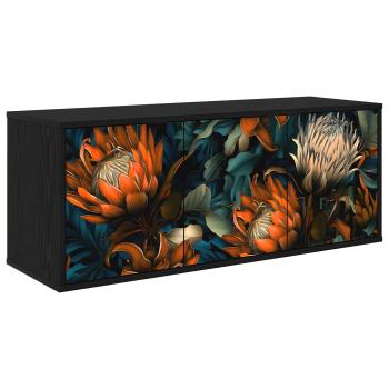ARDEBO.de - Wandmontierter TV-Schrank LOCHEM 102 x 33 x 40 cm Holzwerkstoff