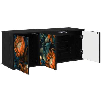 Wandmontierter TV-Schrank LOCHEM 102 x 33 x 40 cm Holzwerkstoff