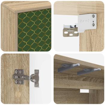 Wandmontierter TV-Schrank GELEEN 102 x 33 x 40 cm Sonoma-Eiche