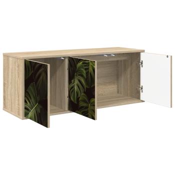 Wandmontierter TV-Schrank ELBURG 102 x 33 x 40 cm Sonoma-Eiche