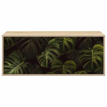 Wandmontierter TV-Schrank ELBURG 102 x 33 x 40 cm Sonoma-Eiche