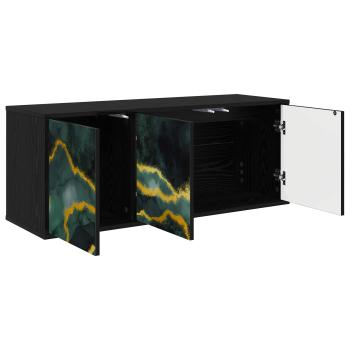 Wandmontierter TV-Schrank WIJHE 102 x 33 x 40 cm Holzwerkstoff