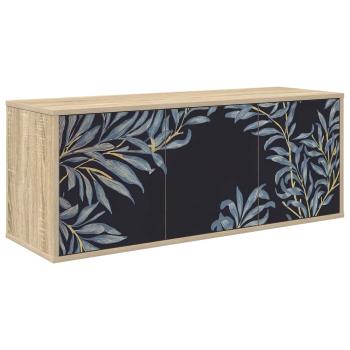 Wandmontierter TV-Schrank DOKKUM 102 x 33 x 40 cm Sonoma-Eiche