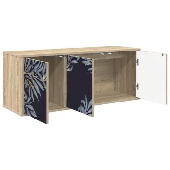 Wandmontierter TV-Schrank DOKKUM 102 x 33 x 40 cm Sonoma-Eiche