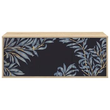 Wandmontierter TV-Schrank DOKKUM 102 x 33 x 40 cm Sonoma-Eiche