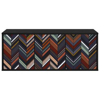 Wandmontierter TV-Schrank OMMEN 102 x 33 x 40 cm Holzwerkstoff