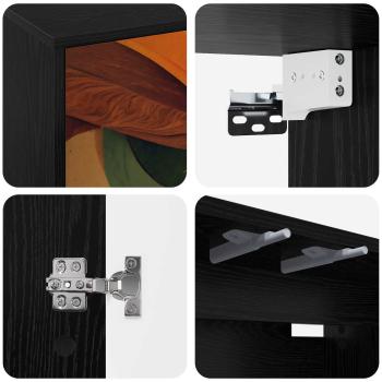 Wandmontierter TV-Schrank BONN 102 x 33 x 40 cm Holzwerkstoff