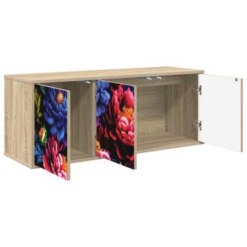 Wandmontierter TV-Schrank KIEL 102 x 33 x 40 cm Sonoma-Eiche