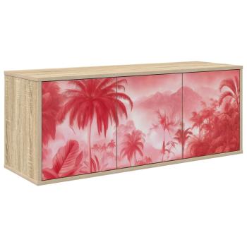 Wandmontierter TV-Schrank AACHEN 102 x 33 x 40 cm Sonoma-Eiche