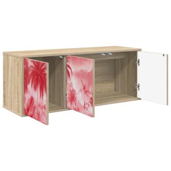 Wandmontierter TV-Schrank AACHEN 102 x 33 x 40 cm Sonoma-Eiche