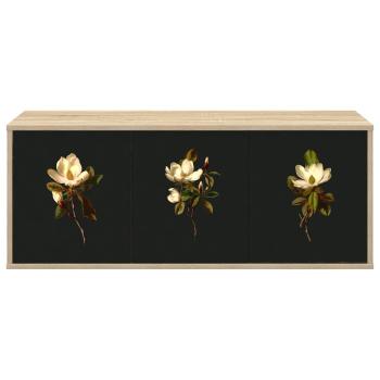 Wandmontierter TV-Schrank BREMEN 102 x 33 x 40 cm Sonoma-Eiche
