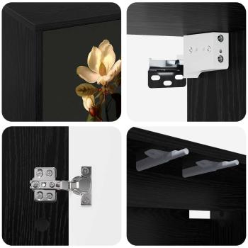 Wandmontierter TV-Schrank BREMEN 102 x 33 x 40 cm Holzwerkstoff